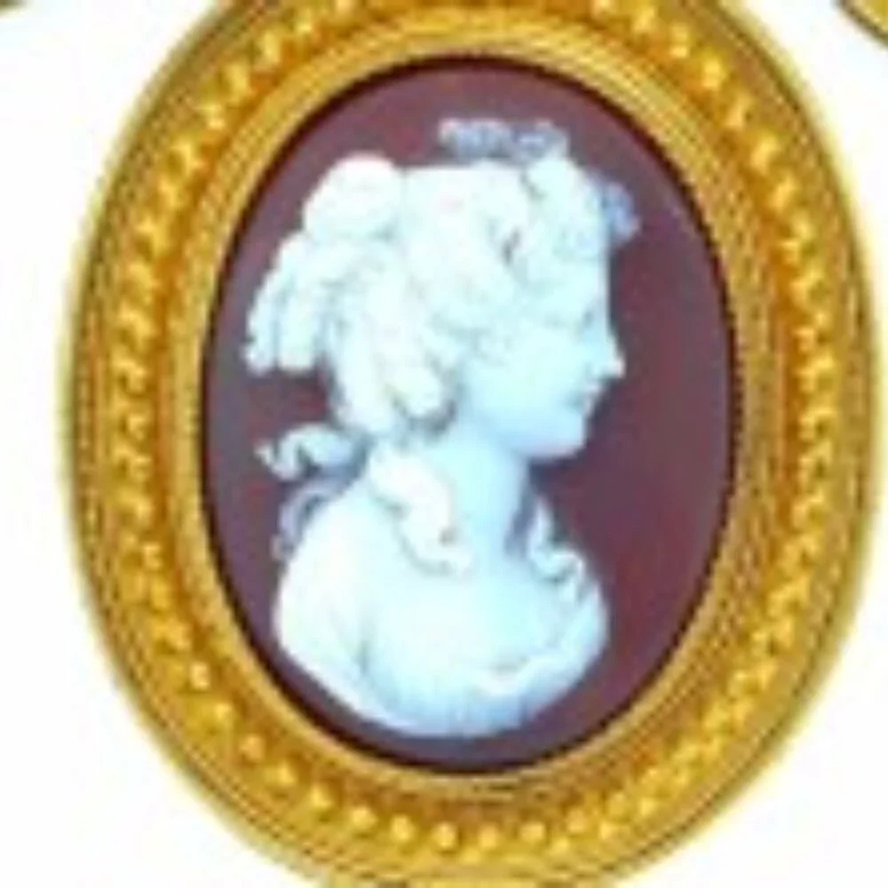 18K Victorian Carnelian Exceptional Cameo Historical Heirloom 18K Set - Picture 3 of 5